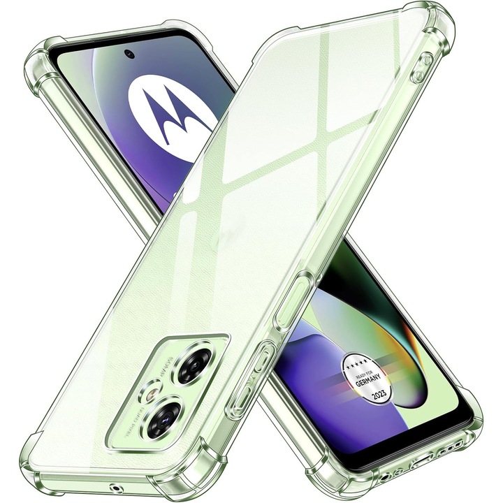 Husa Anti soc, transparenta compatibila cu Motorola G54 5G
