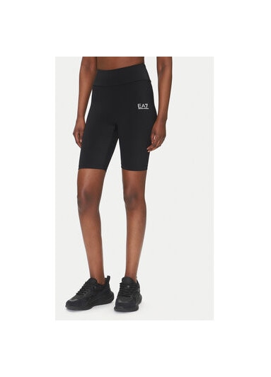 EA7, Pantaloni scurti cu imprimeu logo, Roz neon/Alb, M - eMAG.ro
