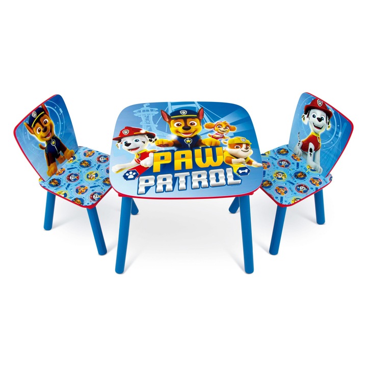 Set masuta si 2 scaunele Paw Patrol