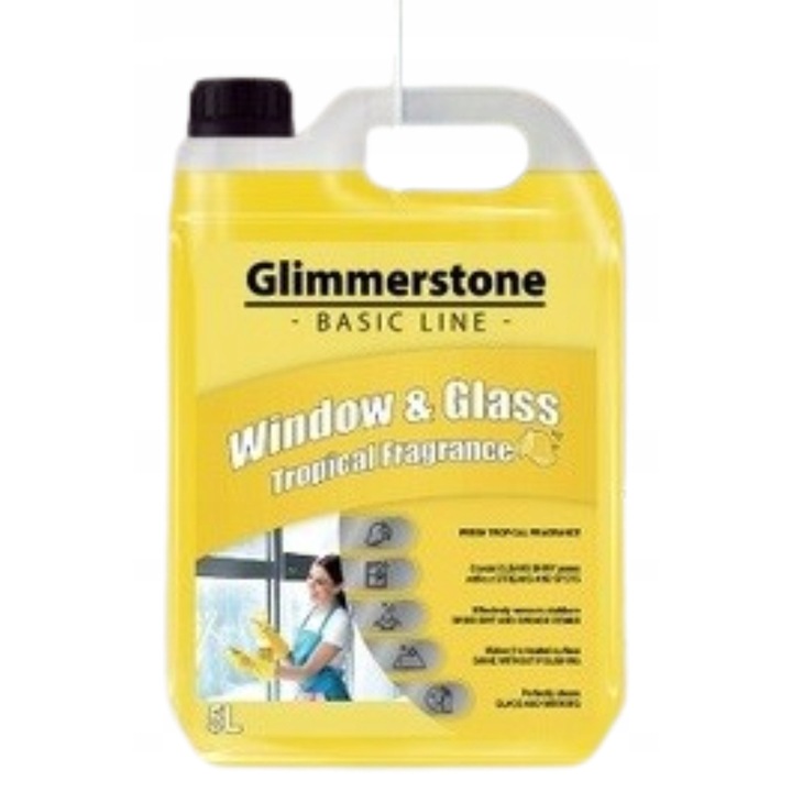 Solutie curatat geamuri, 5L, tropical