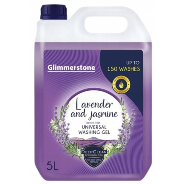 Detergent rufe, 5L, 150 spalari, parfum lavanda si iasomie, utilizare universala