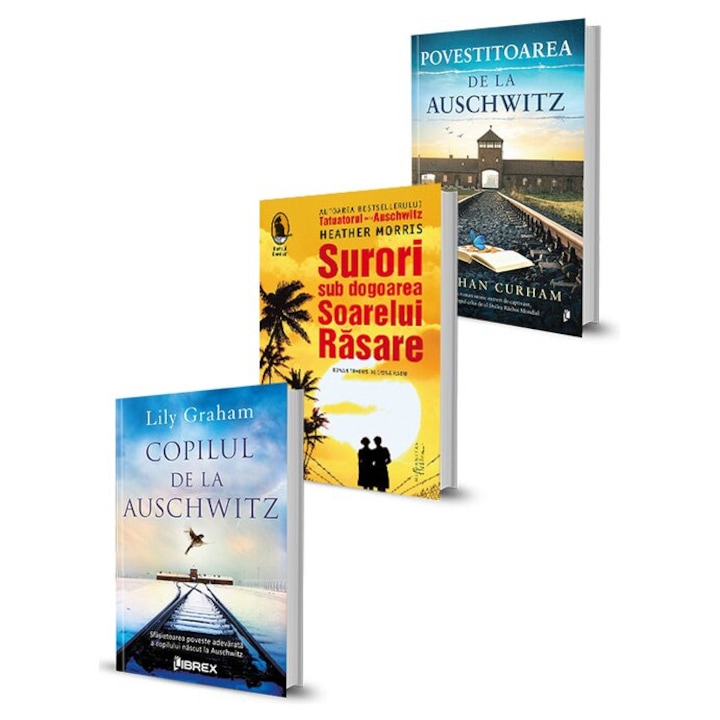Pachet Sacrificiu și Supraviețuire, Librex Publishing, Copilul de la Auschwitz, Surori sub dogoarea Soarelui Răsare, 2023, Set 3 cărți