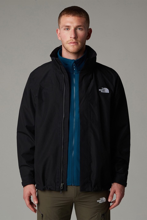 The North Face, Jacheta cu gluga detasabila, pentru drumtie Sangro, Negru stins, S