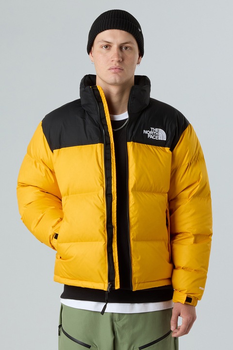 The North Face, Geaca cu umplutura de puf Retro Nuptse 1996, Negru, Galben sofran, S