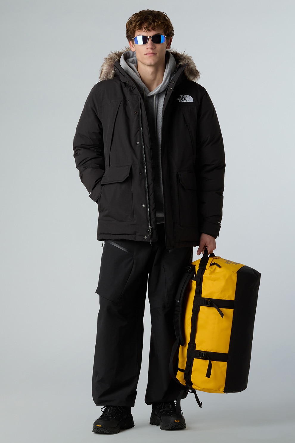 The North Face, Geaca parka cu gluga, Negru, XL - eMAG.ro