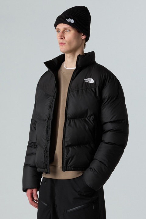 The North Face, Geaca cu vatelina si guler mediu Saikuru, Negru, S