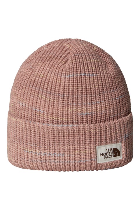 The North Face, Caciula striata cu terminatie rulata, Roz prafuit, 53-60 CM