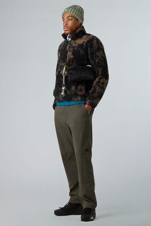 The North Face, Jacheta cu fermoar scurt Extreme Pile 2, Negru/Maro