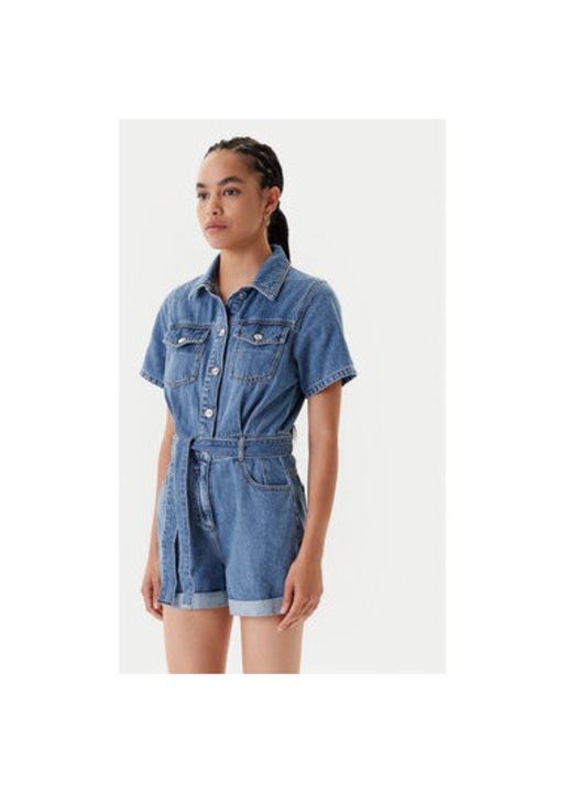 Salopeta dama Morgan, 251-SHELOR, Bumbac, Albastru, Albastru