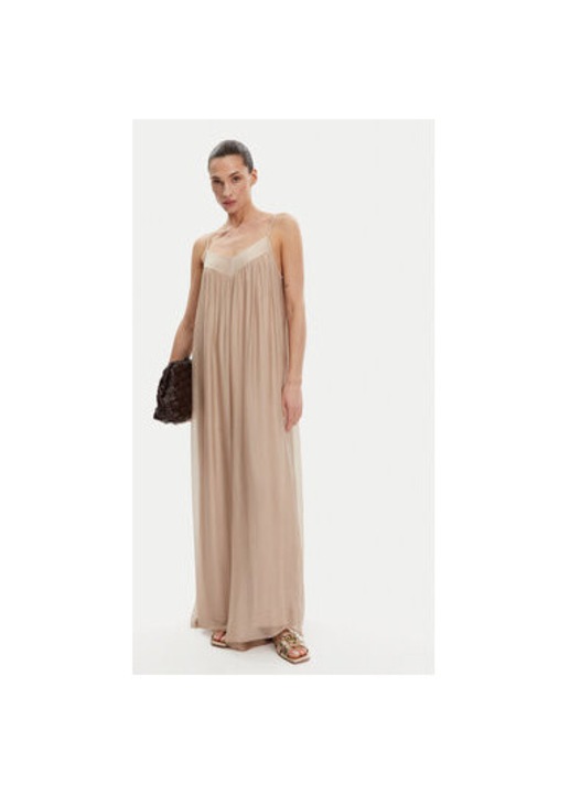 Vicolo női jumpsuit, TD0588, viszkóz, bézs, Bézs