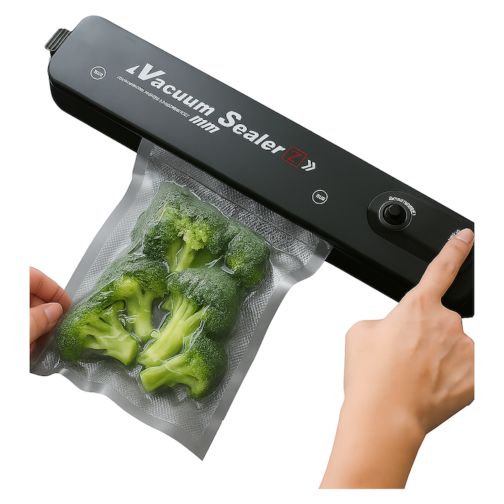 Aparat de Vidat si Sigilat Pungi Vacuum Sealer Z, Sigilare Automata, Pastrare Alimente Proaspete, Brivoo®