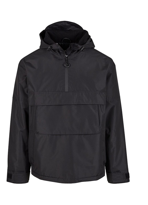 Мъжко яке Brandit Arctic Windbreaker, ветроустойчиво, с качулка, черно, полиестер
