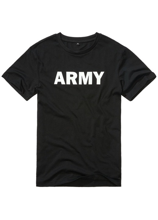 Brandit ARMY férfi póló, organikus pamutból, fekete/fehér