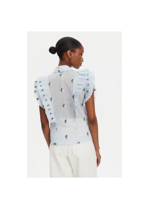 Camasa dama Munthe, 252102725224, Bumbac/Poliester, Albastru deschis, Albastru deschis