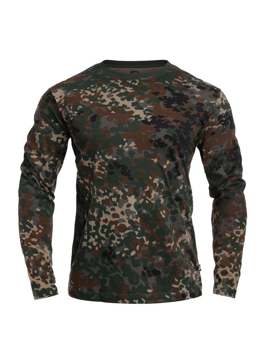 Férfi ing, Brandit Premium, Flecktarn, hosszú ujjú, 100% pamut, terepszínű
