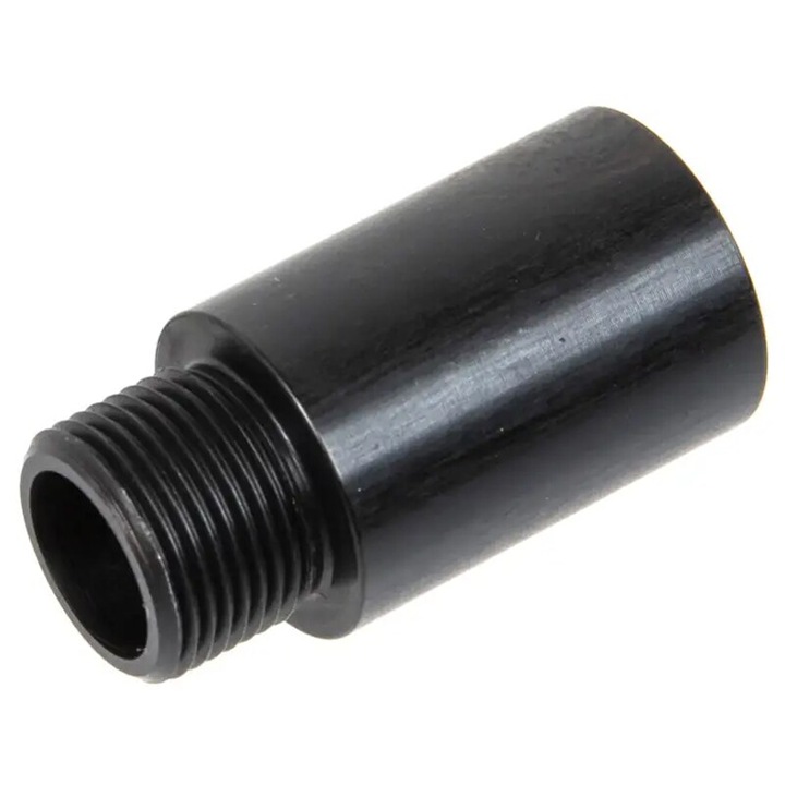 Precíziós sportkiegészítők, Specna Arms, külső csőhosszabbító, 14 mm balra, fekete, 18x35mm