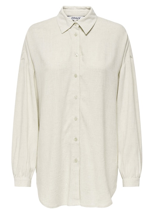 Дамска риза Only, 15347208, Вискоза/Лен, Бежов, Бежов