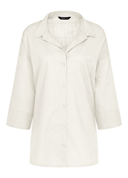 Triumph női ing, 10222569, Pamut, Zöld, Ekrü