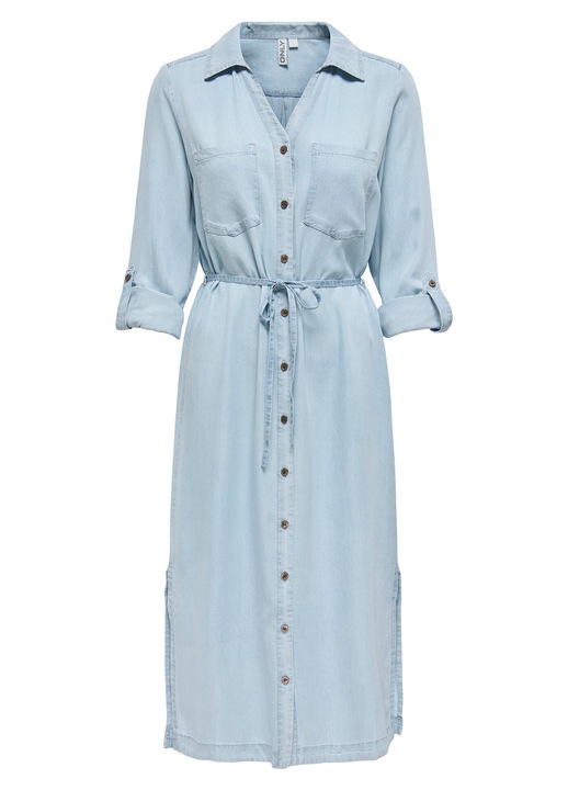 Camasa stil rochie dama Only, 15337931, Lyocell, Albastru, Albastru, S