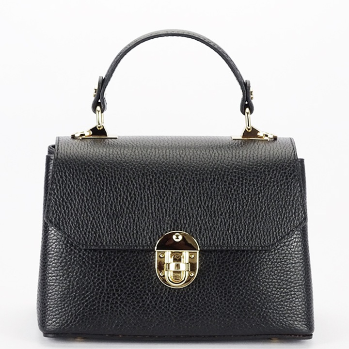 Geanta neagra din piele naturala 1736 131 Negru