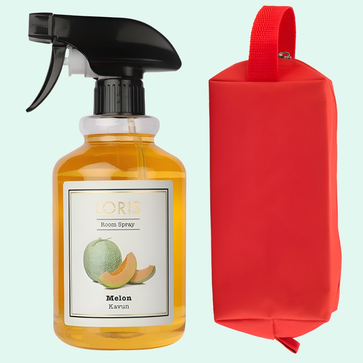 Parfum De Camera Odorizant Spray, pentru casa si auto, cu miros placut persistent, LORIS PARFUM, esenta Pepene Galben, 500 ml