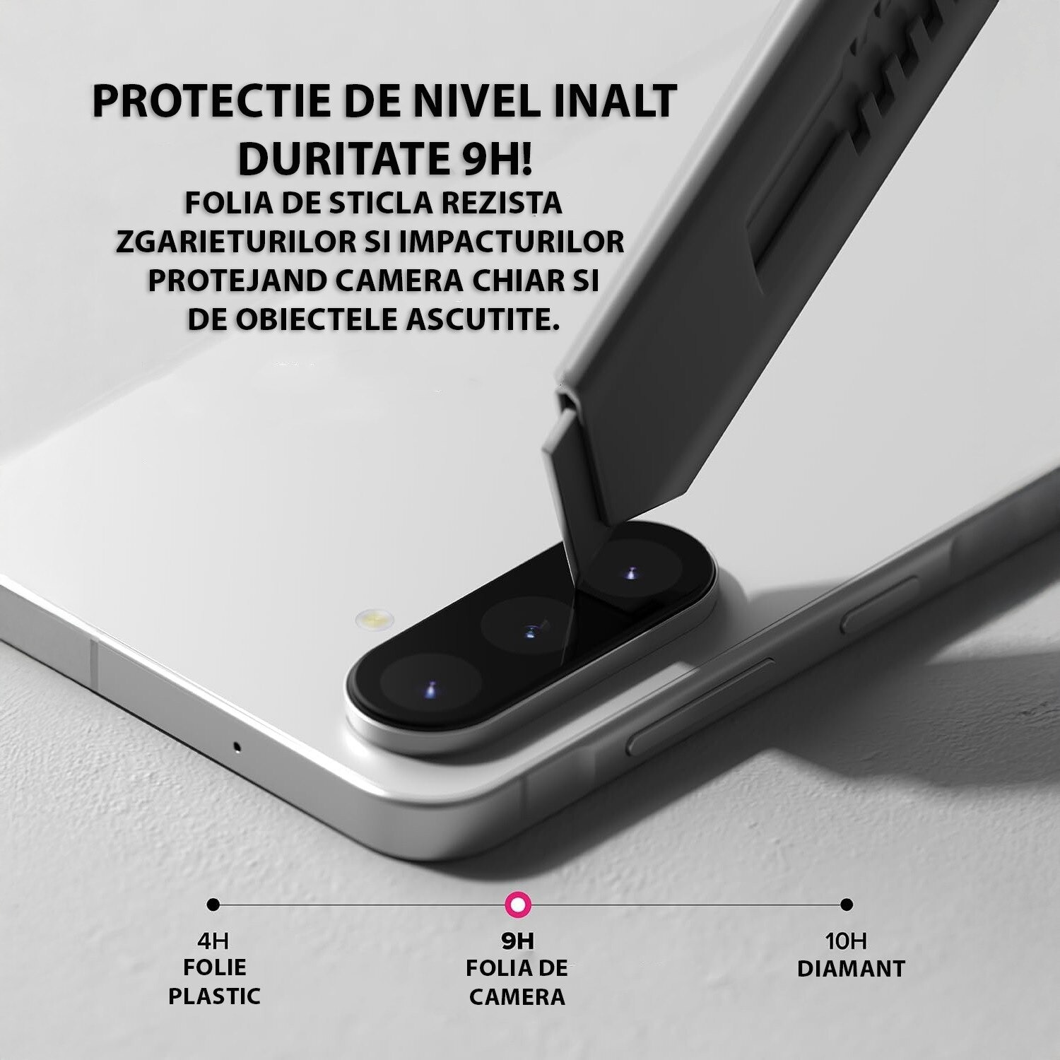 Folie Camera Daden sticla pentru Samsung Galaxy Z Fold 7, Full Cover, Protectie Profesionala, Ultra Rezistenta, Calitate Premium, Negru