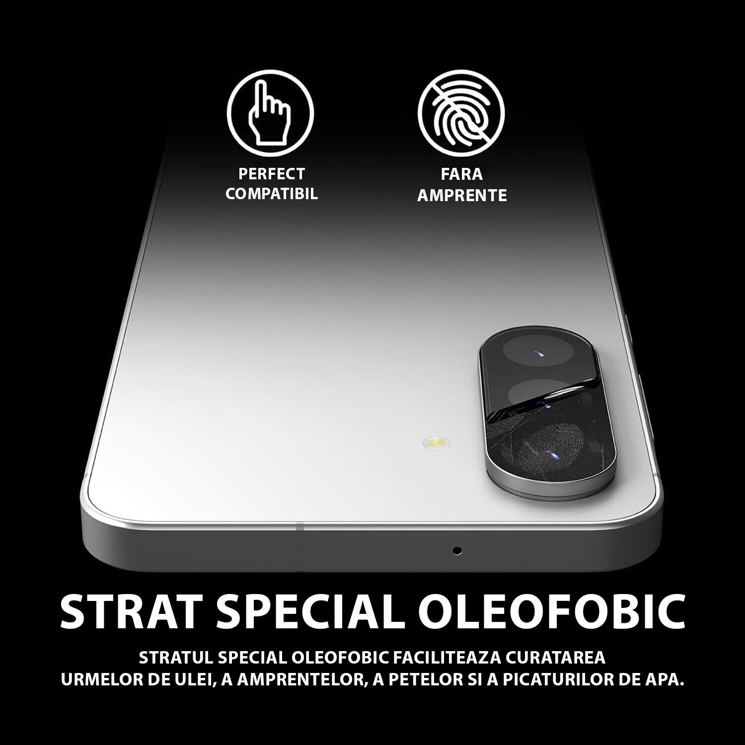 Folie Camera Daden sticla pentru Samsung Galaxy Z Fold 7, Full Cover, Protectie Profesionala, Ultra Rezistenta, Calitate Premium, Negru