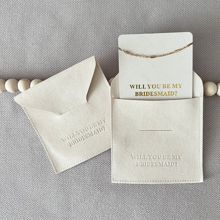 Bratara pentru Domnisoara de Onoare cu saculet crem