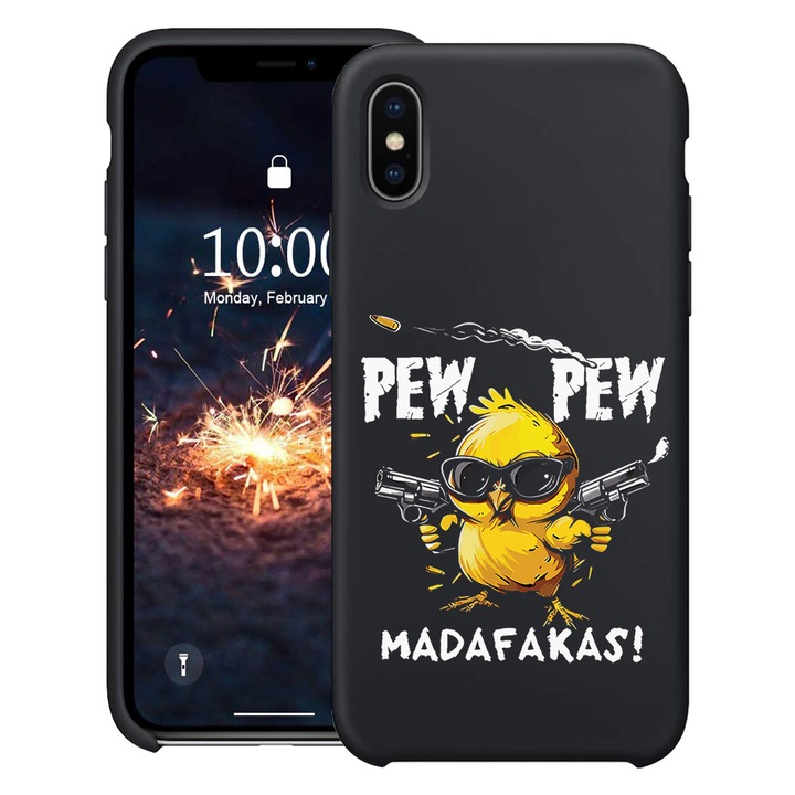 BestCase® Husa Slim Silicon pentru Apple iPhone 16e, Pew Pew, 1992024 B 1880