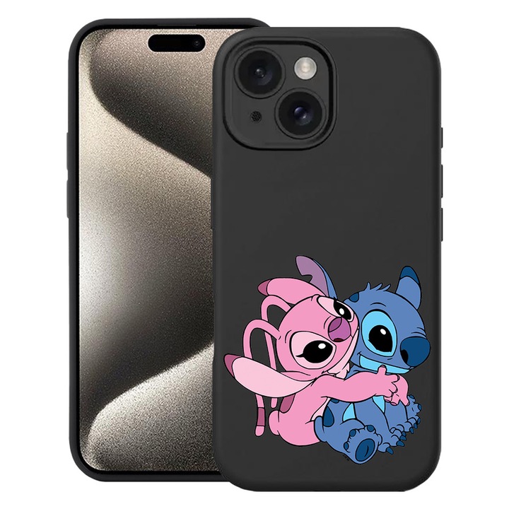 BestCase® Husa Slim Silicon pentru Apple iPhone 13, Angel Hugging Stitch, 1396511 B 1842
