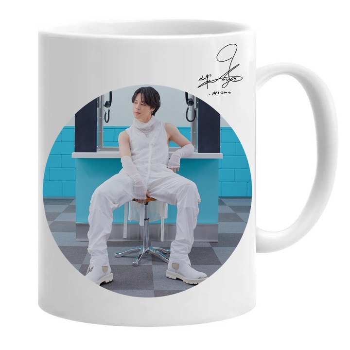 Egyedi bögre bts jimin army kpop, kerámia, 330 ml