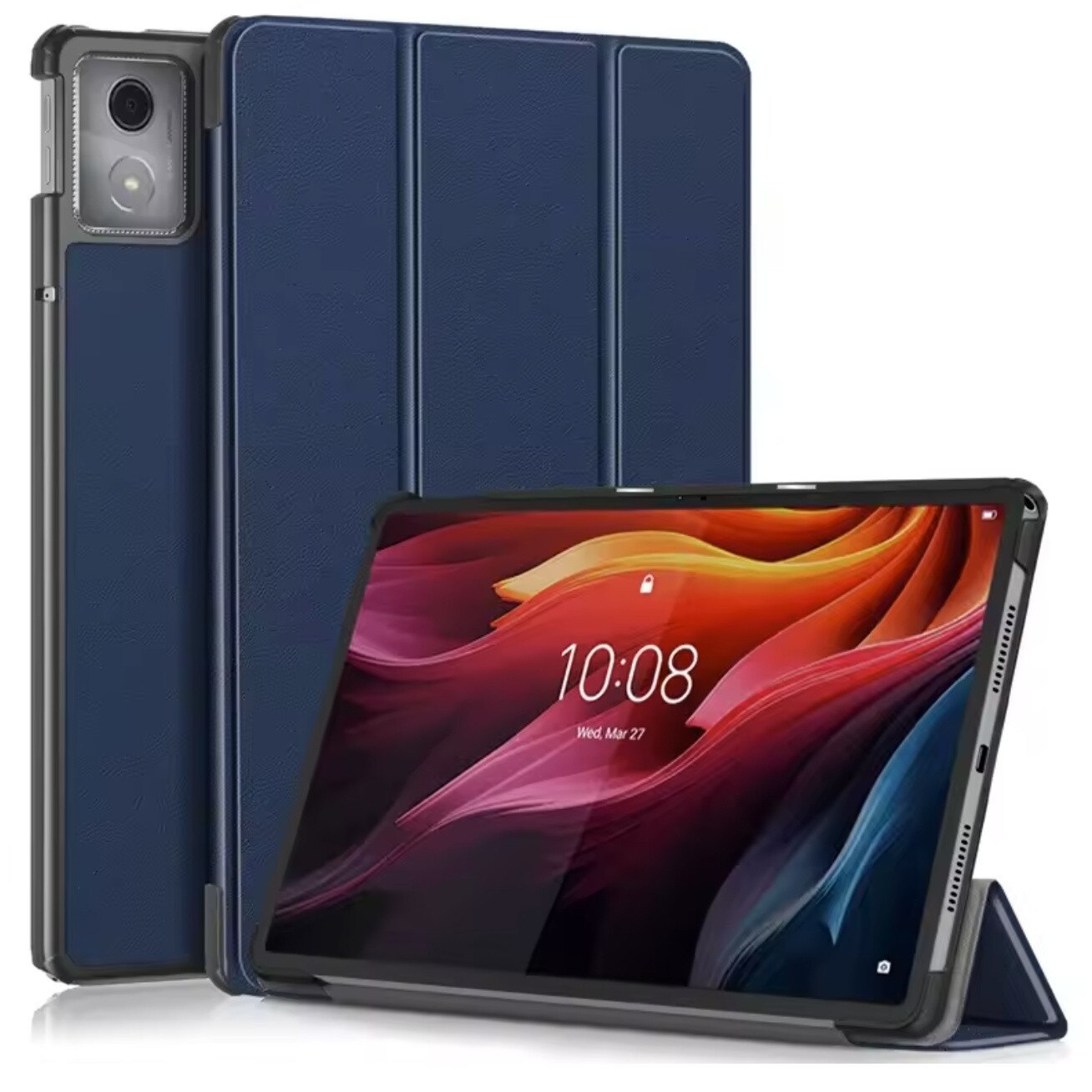 Husa EtuiTab pentru tablete Lenovo Tab K11 Plus, albastră, 11.45'', funcție suport, închidere magnetică