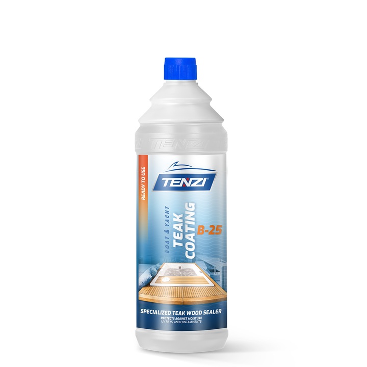 Vopsea pentru lemn de tec Tenzi B-25, 1L, hidrorepelenta, uscare rapida