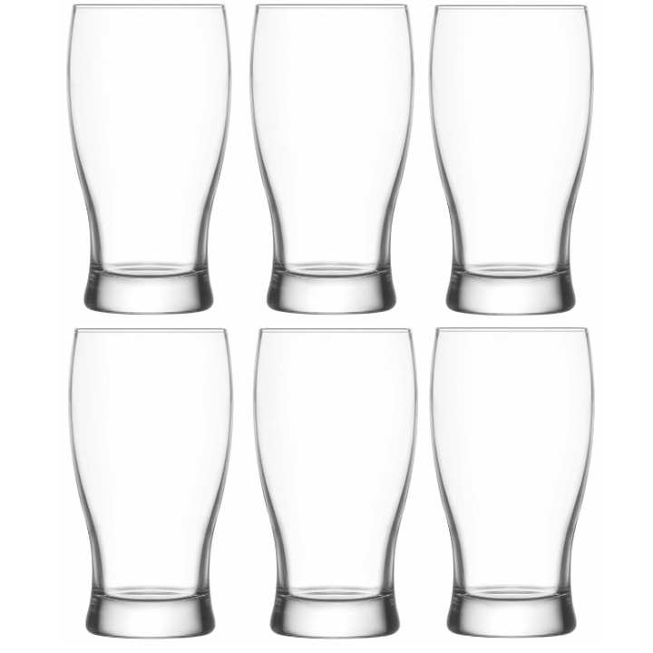 Комплект от 6 чаши за бира 380 мл Белек, LAV