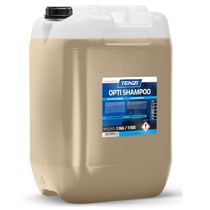 Автошампоан Tenzi Opti 25L, без фосфати, ефективен за почистване, за автомивки