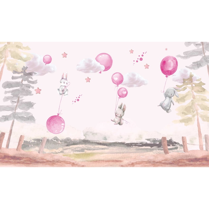 Husa magnetica pentru calorifere, Naklejkomania, roz, 60x100cm