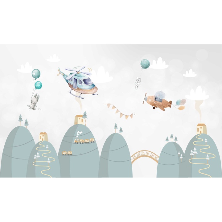 Husa magnetica pentru calorifere, Naklejkomania, 60x100cm, design dragut