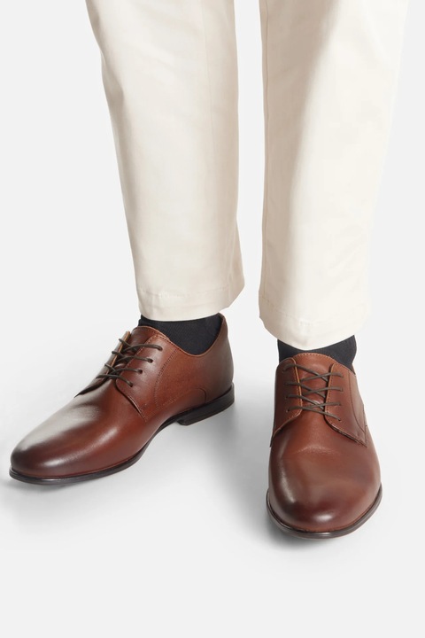 Pantofi barbati Lasocki, 5905588767817, Piele naturala, 41 EU, Maro