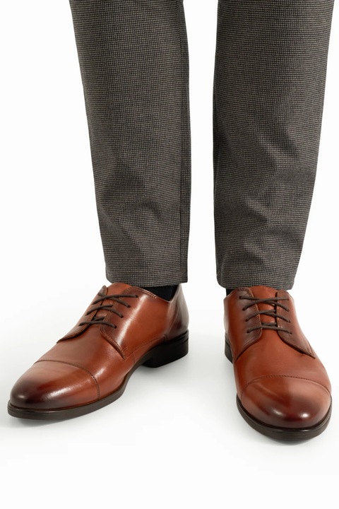 Pantofi barbati Lasocki, 5905588802587, Piele naturala, 45 EU, Maro