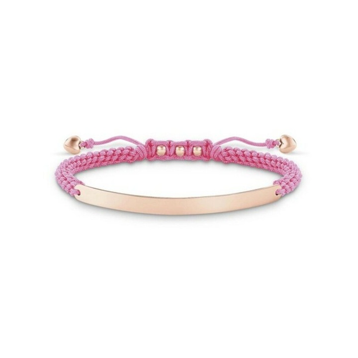 Bratara Dama Thomas Sabo LBA0048-597-9, Argintiu Placat cu Aur Roz, 21 cm, Bijuterii Elegante pentru Femei