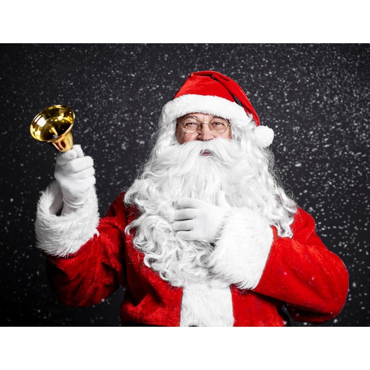 Masca decorativa pentru calorifer Naklejkomania, 60x100cm, design Mos Craciun, montare magnetica