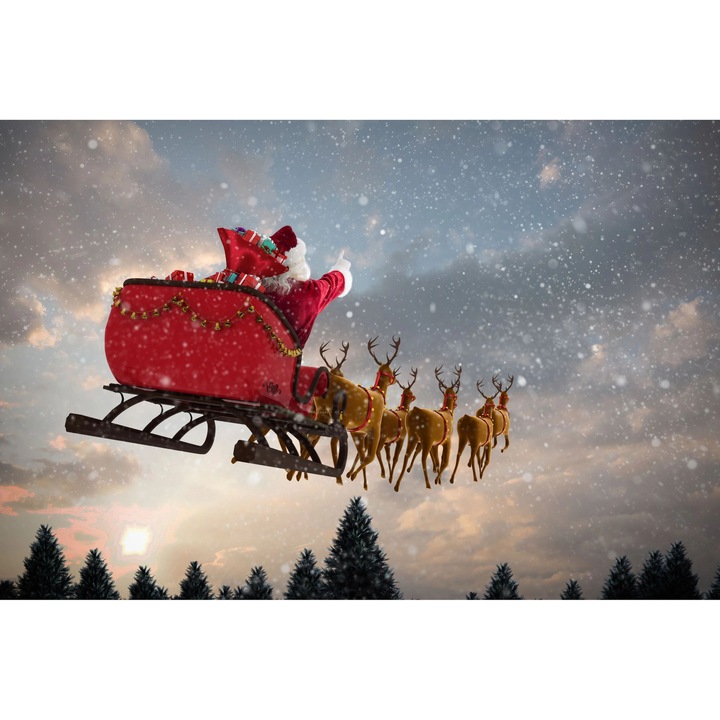 Masca decorativa pentru calorifer Naklejkomania, reni, 60x100cm, montare magnetica, usor de curatat