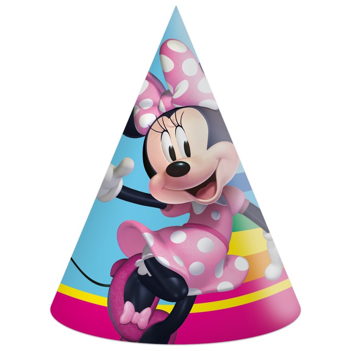 Шапка за парти Disney Minnie Makes Me Smile, 6 броя, FSC