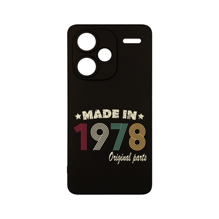 BestCase® Husa Premium Silicon pentru Xiaomi Redmi Note 13 Pro Plus 5G, Original Parts - Made In 1978, 1736181 PB 1995