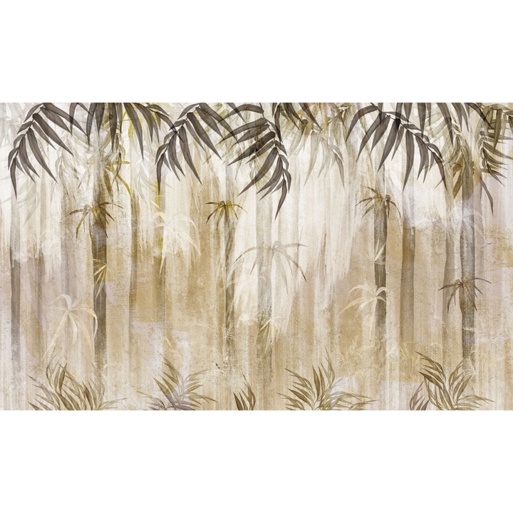 Masca decorativa pentru calorifer, Naklejkomania, frunze, 60x100cm, montare magnetica, usor de curatat