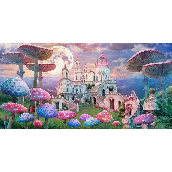 Masca decorativa pentru calorifer, Naklejkomania, model Zamek, 60x100cm, usor de montat, protectie impotriva zgarieturilor