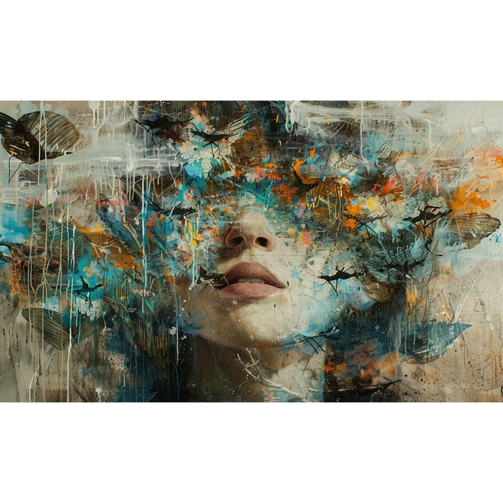 Masca magnetica decorativa pentru calorifer Naklejkomania, multicolor, 60 x 100 cm