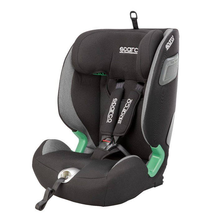 Scaun auto Sparco Kids SK5000i, 76-150 cm, 9-25 kg, ISOFIX, gri