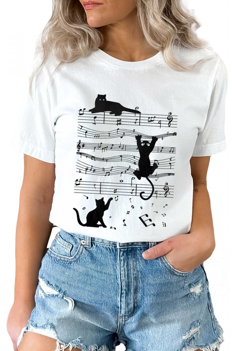 Zenei macska póló 17285