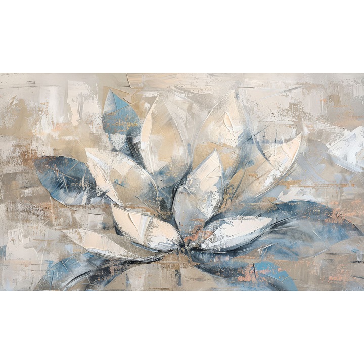 Masca decorativa pentru calorifer, Naklejkomania, flori, 60x100cm, montare magnetica